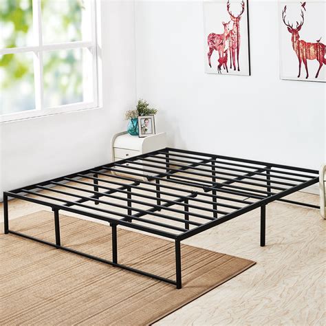 black metal bed frame with box spring|metal beds requiring box springs.